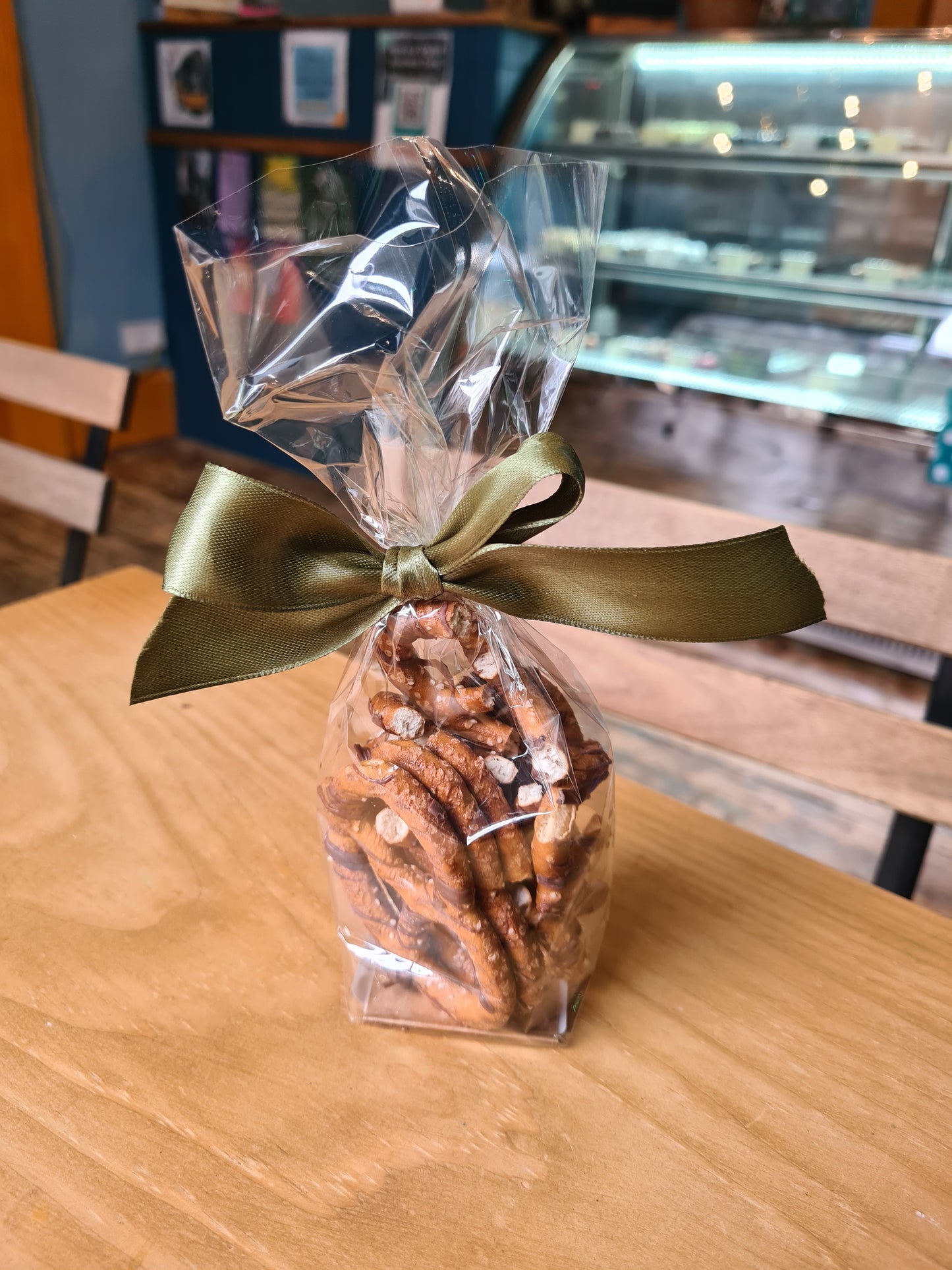 Milk or Dark Chocolate-Striped Pretzels